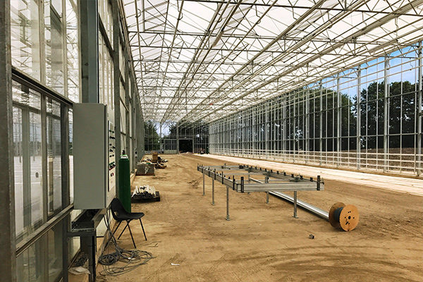 A photograph of the Arium Nursery Leeds under construction